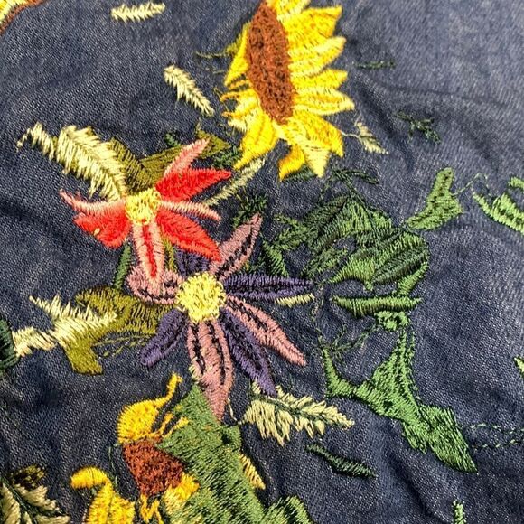 Charter 𝅺Club Jacket Embroidered Back Zip 1X - Picture 8 of 10